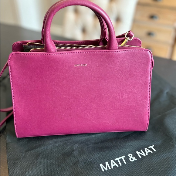 Matt & Nat Fuchsia Satchel Bag - Picture 1 of 7